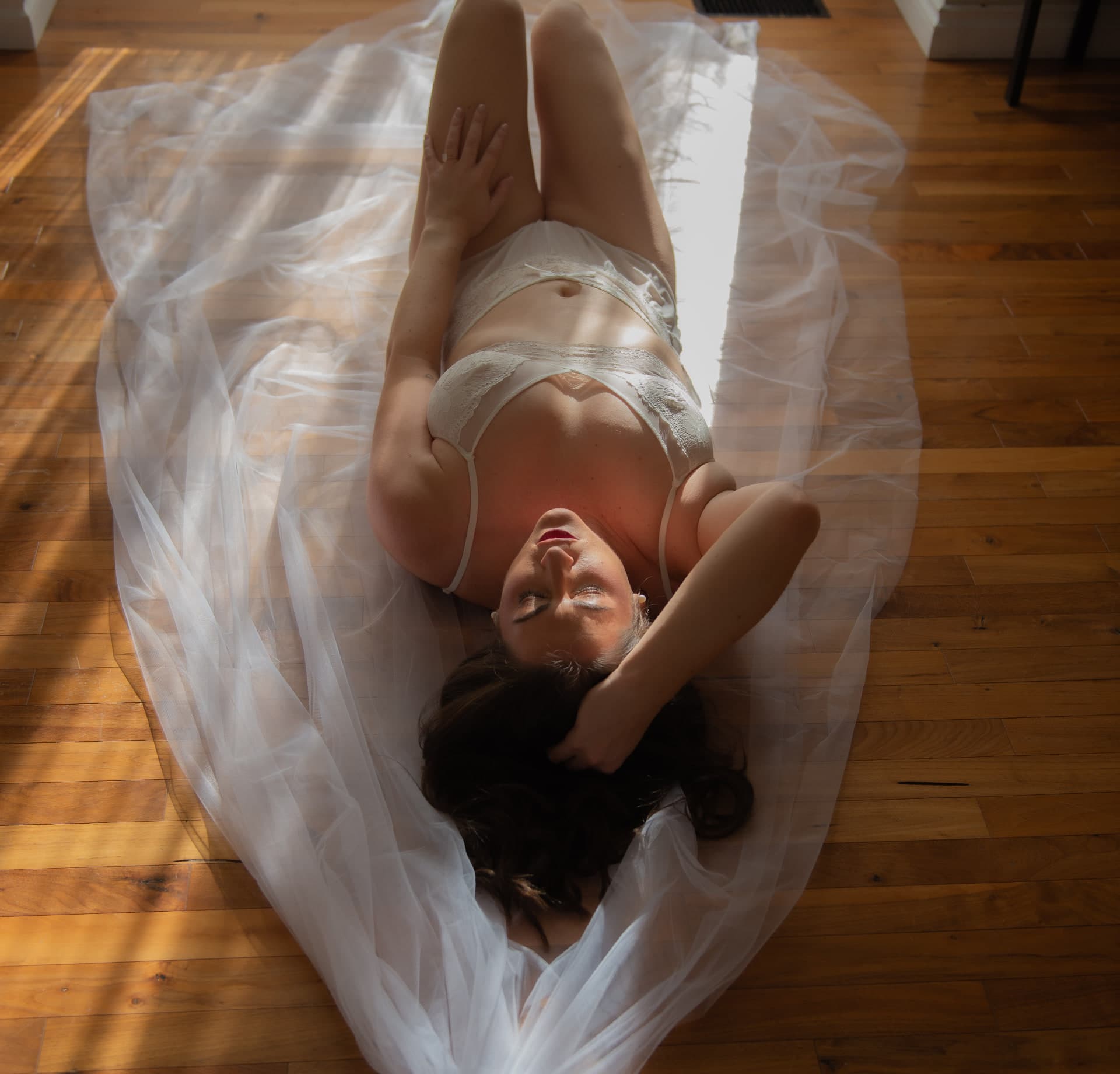 Bridal portrait, elegant boudoir Edmonton