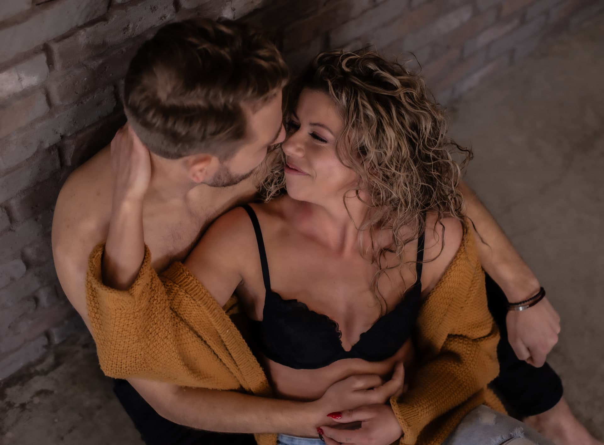 Couples boudoir session, romantic Edmonton photography